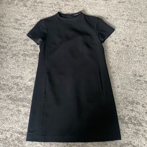 Theory - Black Mock Neck Sheath Dress - 0